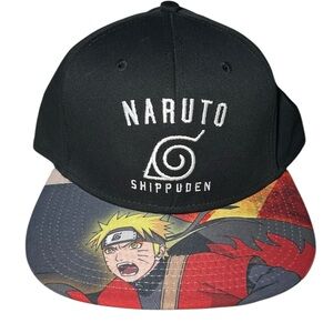 Naruto Shippuden Graphic Black Snap back